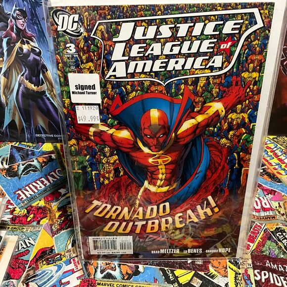 Justice League #3 signed by Michael Turner with COA - Picture 1 of 1